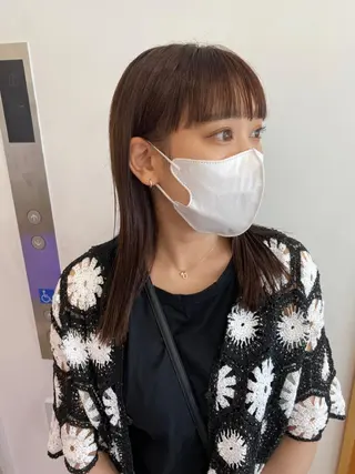 セミロング カラー THE DAY所属・AKI HASHIMOTOのヘアスタイル