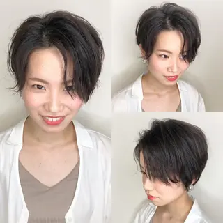 ショート カラー メンズヘア特化 崎田 成人のヘアスタイル