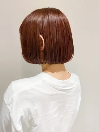 ショート カラー ボブ/レイヤー/透明 感カラー/dai🌿のヘアスタイル