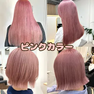 セミロング カラー 韓国ボブ/レイヤー/ ハイトーン/まなみのヘアスタイル