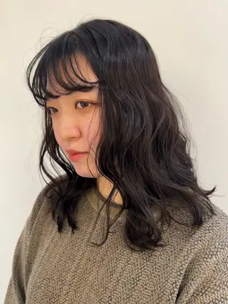 ミディアム カラー 🌝ぷる艶ハイトーン 柔らかヘア🍅まあやのヘアスタイル