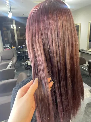 ロング Milk Tea YUNAのヘアスタイル