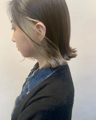 ショート カラー tonari 梅田、中崎町のヘアスタイル