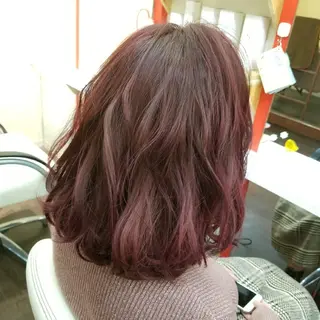 ミディアム カラー 植田 /エクステ /ブリーチ/髪質改善のヘアスタイル