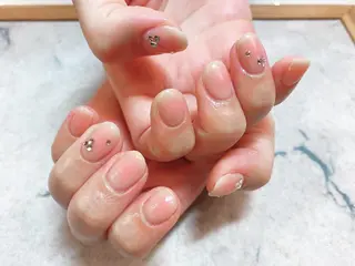 ネイル ネイルリボン 受付スタッフのネイルデザイン