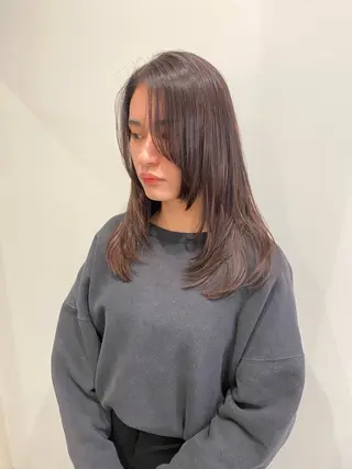 セミロング カラー 🍑 モモカ🍑のヘアスタイル