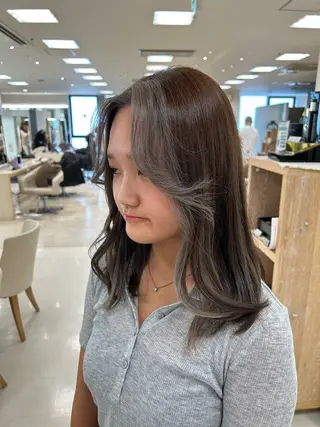 カラー 💜暖色系カラー/ ブリーチカラー💜のヘアスタイル