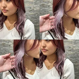 セミロング カラー La Blessグランサロン梅田店所属・梅田美容室/ ウルフカットのヘアスタイル