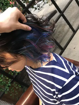 ミディアム カラー パーマ ヘアアレンジ キッズ Forest. -髪質改善-のヘアスタイル