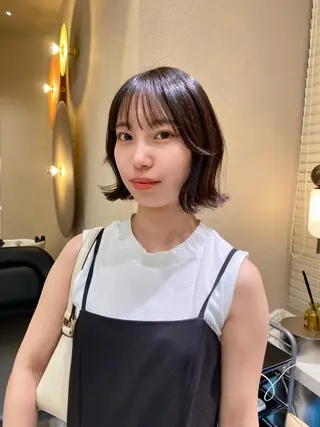 ショート カラー 🌼ボブ.暖色 🌼浅井 遥のヘアスタイル