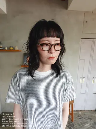 ミディアム 小野 龍樹のヘアスタイル