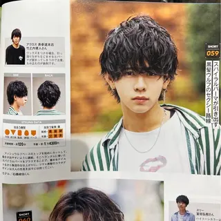 メンズ 福島 諒のヘアスタイル