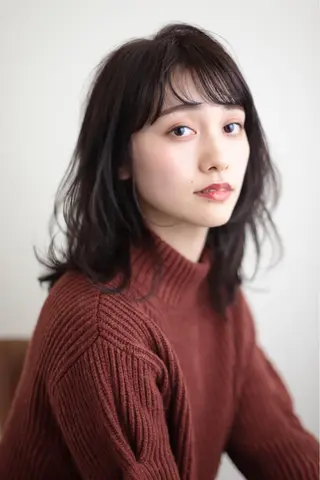 ミディアム カラー パーマ 💫期間限定価格💫 似合わせカット🧚のヘアスタイル