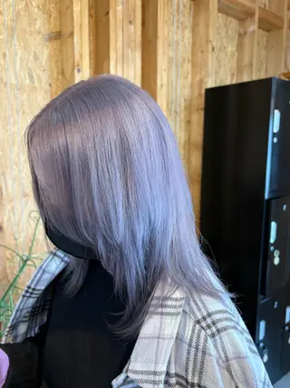 カラー まろみ暖色×ボブ ×chia🕯のヘアスタイル