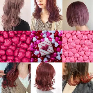 ミディアム カラー 暖色専門美容師🎀 お客様満足度◎のヘアスタイル