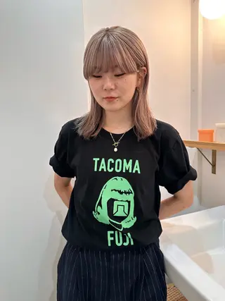 ミディアム カラー amy.所属・メンズカットパーマ/ ブリーチ高柳将太のヘアスタイル