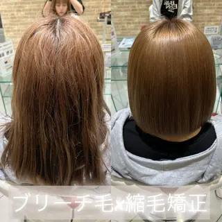 ミディアム 髪質改善美容師 鈴木のヘアスタイル