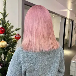 カラー 🌼動き×透明感🩵 ハイトーン/ナナのヘアスタイル