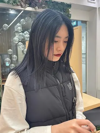 ミディアム 髙橋 かすみのヘアスタイル