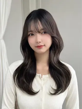 ロング 京都韓国ヘア🇰🇷 /髪質改善/透カラーのヘアスタイル