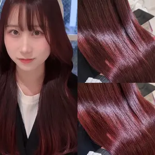 ロング カラー 💖大人韓国ヘア💖 韓国艶カラー【銀座】のヘアスタイル