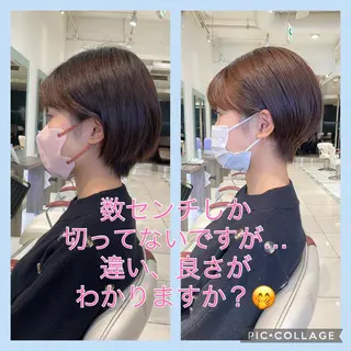 ショート カラー 髪質改善　SHEER.銀座所属・銀座　髪質改善 ハシモトリュウタのヘアスタイル