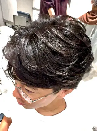 メンズ 👑駅近メンズサロン パーマ特化北千住👑のヘアスタイル