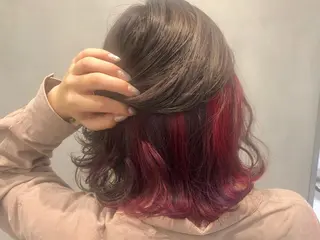 ミディアム カラー パーマ ヘアアレンジ 渡邊 桃香のヘアスタイル