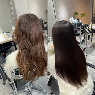 ロング カラー 【縮毛矯正髪質改善】 中山健太のヘアスタイル