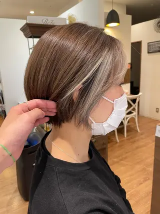 ショート カラー 髪質改善/ブリーチ 田代 龍我のヘアスタイル