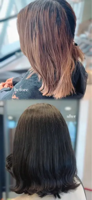 カラー 松本 七海のヘアスタイル