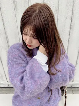 ロング カラー 村田 奈月のヘアスタイル