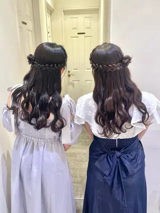 ヘアアレンジ ハイトーンカラー/ 長さだし🐇きょうかのヘアスタイル