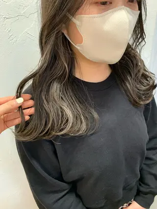 ロング カラー REINA☁️透明感 カラー/ぷつっと♡のヘアスタイル