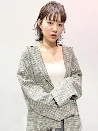 ミディアム カラー ill副店長 立和田純也のヘアスタイル