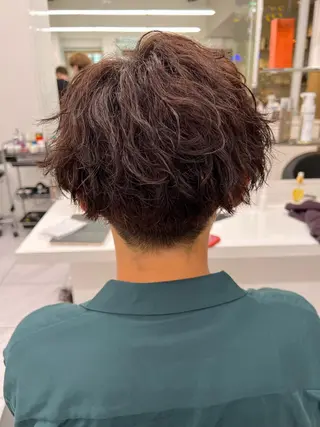 ショート カラー パーマ メンズ トレンド/レイヤー うる艶🪞CANDYのヘアスタイル