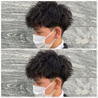 ショート パーマ メンズ 【メンズサロン】 BLUCK 横浜のヘアスタイル