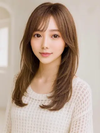 ロング カラー EARTH川越/オー ナー/阿部建のヘアスタイル