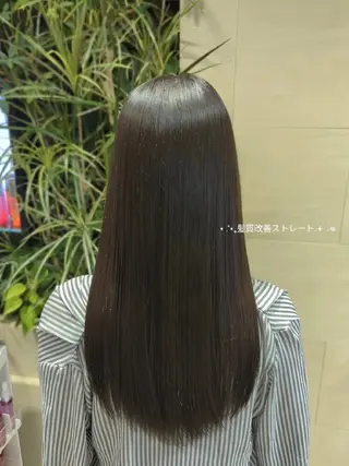 ロング 髪質改善/お呼ば れヘア/透明感カラーのヘアスタイル