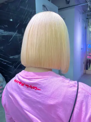 ミディアム カラー 🪸ハイトーンカラー エクステmisakiのヘアスタイル