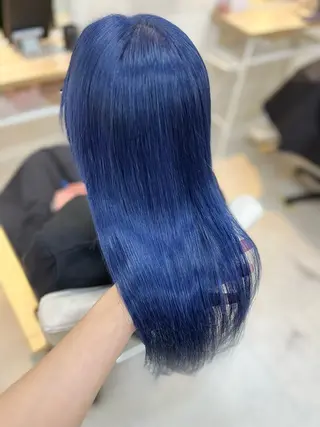 ロング カラー Lamp 柏 山口 か乃 ブリーチカラーのヘアスタイル