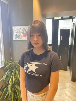 ミディアム カラー 透明感カラー/艶髪/ エクステ/HIROのヘアスタイル