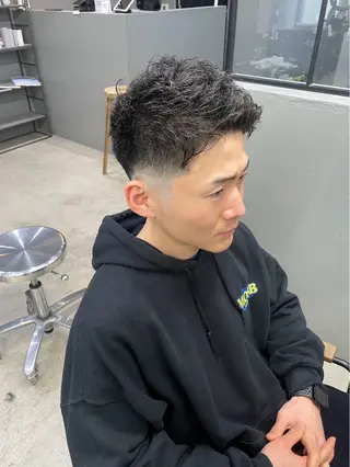 ショート パーマ メンズ メンズ専門サロン wokeのヘアスタイル