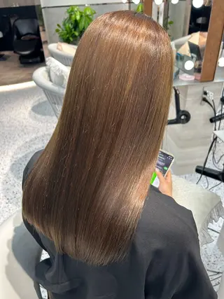 セミロング カラー ボブ/髪質改善 jionのヘアスタイル