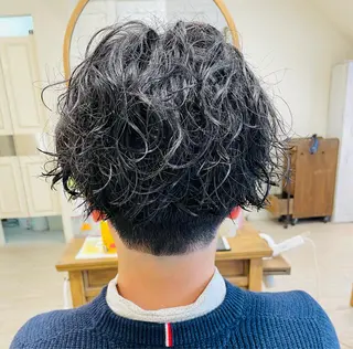 ショート パーマ メンズ すげさやか ✨メンズカットパーマのヘアスタイル
