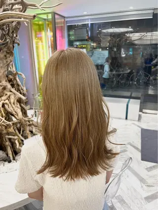 セミロング 🩵yuribou ／ベージュ／ボブ🩵のヘアスタイル