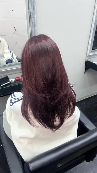 ロング BALE所属・祥華(さちか)／透 明感カラー／髪質改善のヘアスタイル