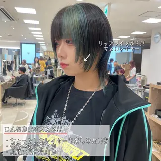 ミディアム カラー ヘアアレンジ 🍒KIKUCHI KANAE🍒のヘアスタイル