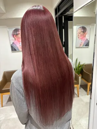 ロング カラー 山田 悠朱里のヘアスタイル