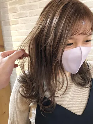ミディアム hair salon Ranun髪質改善のヘアスタイル